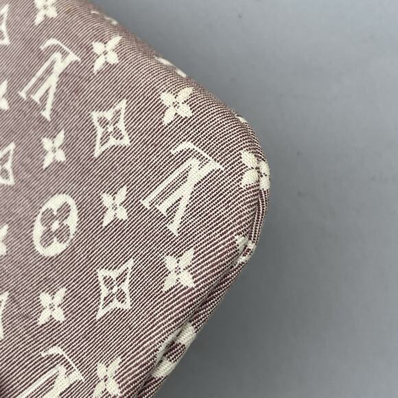 Louis Vuitton Monogram Mini Lin Idylle Pochette Cles Coin Case Let Cles Burgundy - Picture 8 of 12